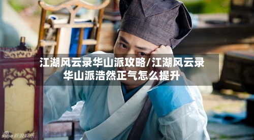 江湖风云录华山派攻略/江湖风云录华山派浩然正气怎么提升-第2张图片