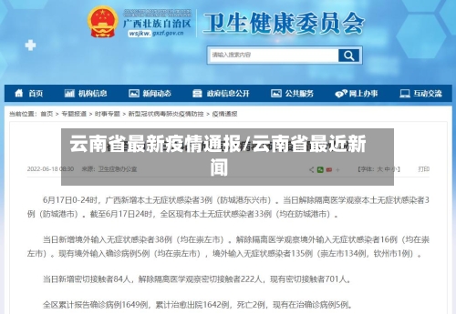 云南省最新疫情通报/云南省最近新闻-第1张图片