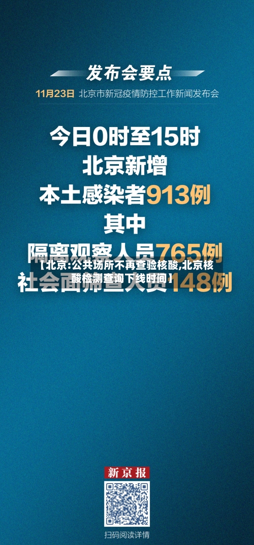 【北京:公共场所不再查验核酸,北京核酸检测查询下线时间】-第3张图片