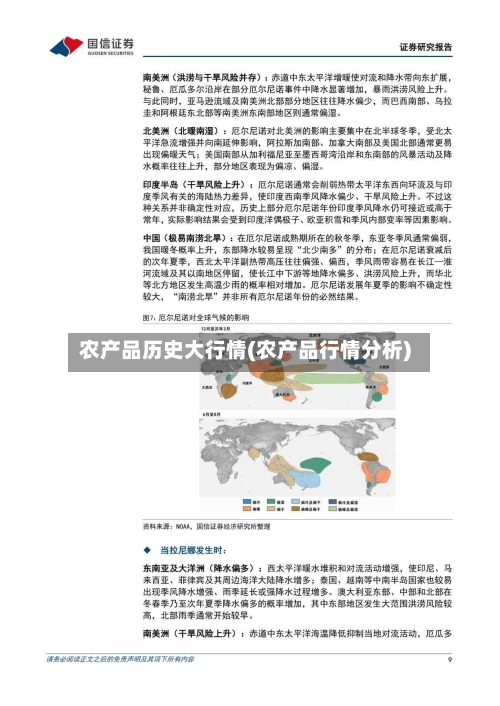 农产品历史大行情(农产品行情分析)