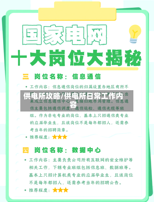 供电所攻略/供电所日常工作内容-第3张图片