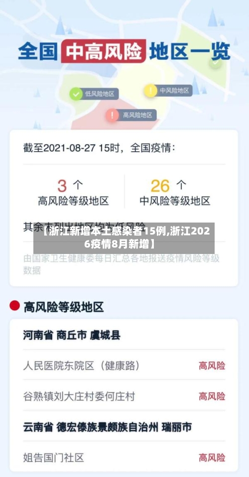 【浙江新增本土感染者15例,浙江2026疫情8月新增】-第2张图片