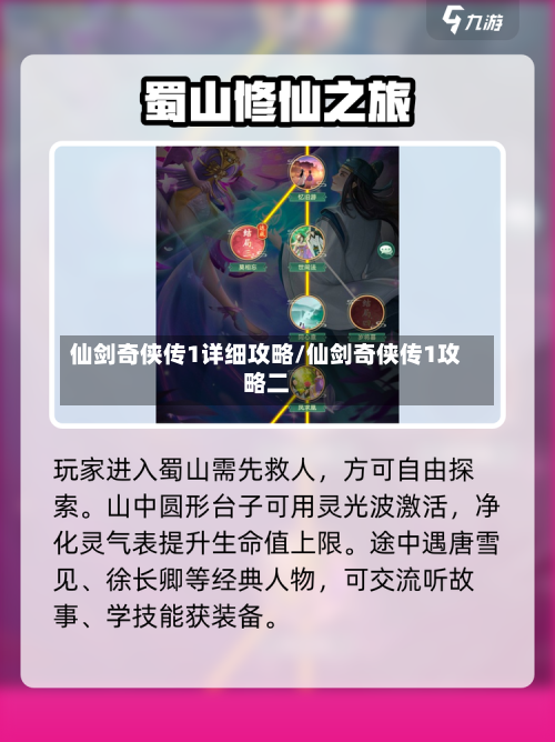 仙剑奇侠传1详细攻略/仙剑奇侠传1攻略二-第2张图片