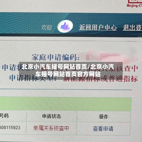 北京小汽车摇号网站首页/北京小汽车摇号网站首页官方网站-第3张图片