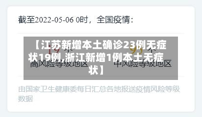 【江苏新增本土确诊23例无症状19例,浙江新增1例本土无症状】-第1张图片