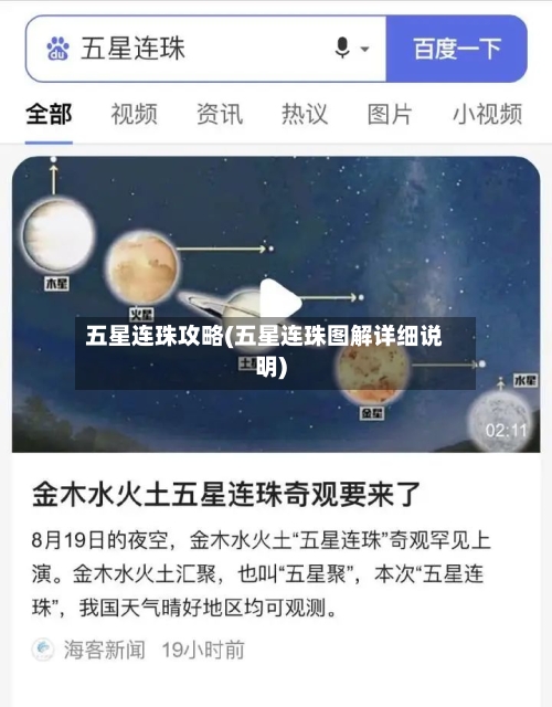 五星连珠攻略(五星连珠图解详细说明)-第2张图片