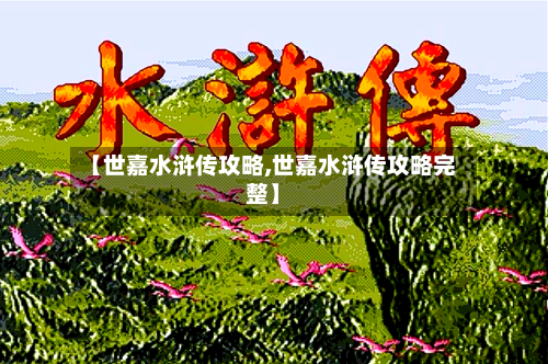 【世嘉水浒传攻略,世嘉水浒传攻略完整】-第1张图片