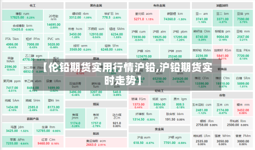 【伦铅期货实用行情沪铅,沪铅期货实时走势】-第1张图片