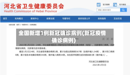 全国新增1例新冠确诊病例(新冠疫情确诊病例)-第3张图片