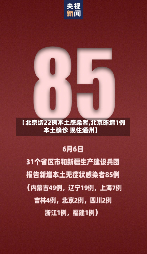 【北京增22例本土感染者,北京昨增1例本土确诊 现住通州】-第1张图片