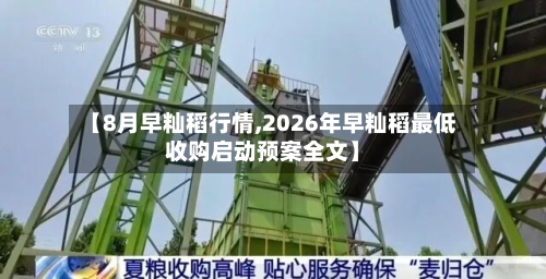 【8月早籼稻行情,2026年早籼稻最低收购启动预案全文】-第1张图片