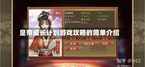 皇帝成长计划游戏攻略的简单介绍-第1张图片
