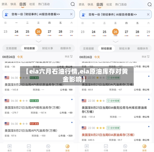 【eia六月石油行情,eia原油库存对黄金影响】-第1张图片