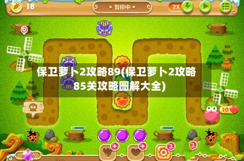 保卫萝卜2攻略89(保卫萝卜2攻略85关攻略图解大全)-第1张图片