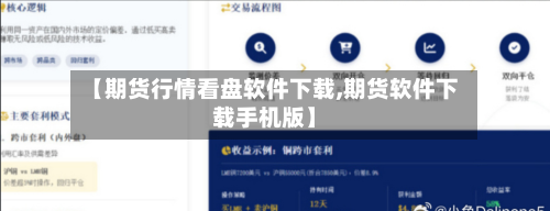 【期货行情看盘软件下载,期货软件下载手机版】-第1张图片