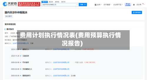 费用计划执行情况表(费用预算执行情况报告)-第1张图片