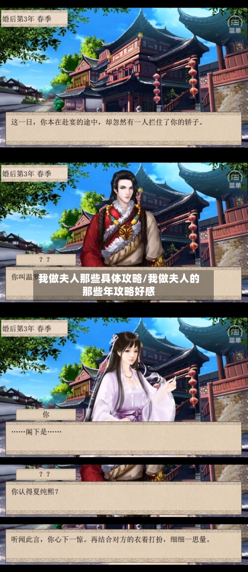 我做夫人那些具体攻略/我做夫人的那些年攻略好感-第1张图片