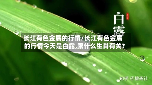 长江有色金属的行情/长江有色金属的行情今天是白露,跟什么生肖有关?-第1张图片