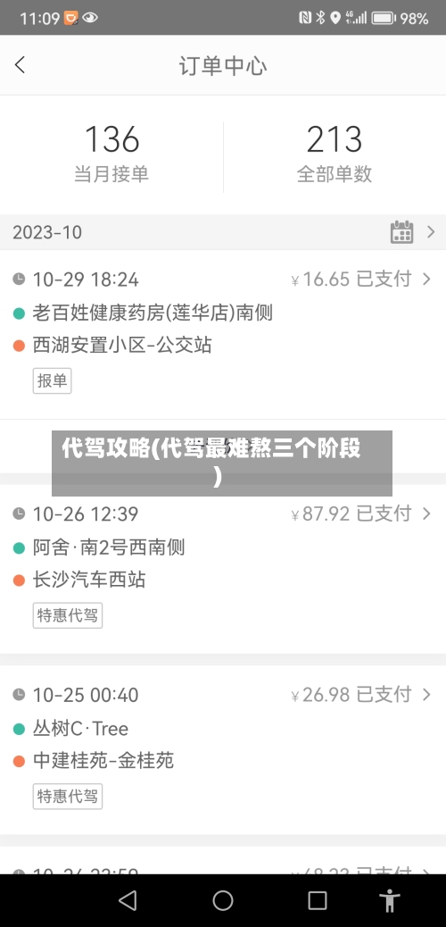 代驾攻略(代驾最难熬三个阶段)