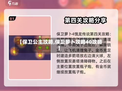 【保卫公主攻略,保卫萝卜攻略40攻略】-第1张图片