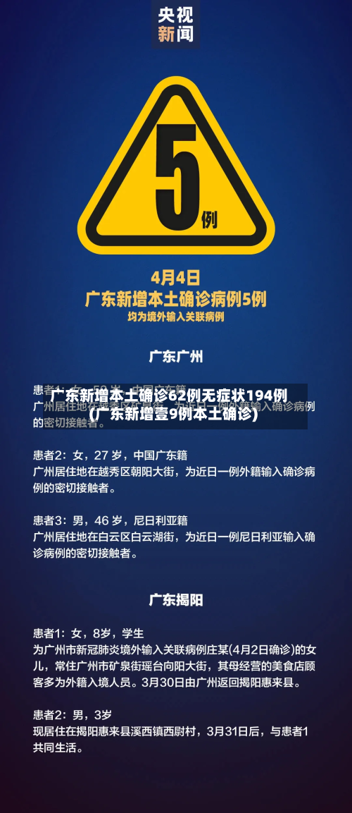 广东新增本土确诊62例无症状194例(广东新增壹9例本土确诊)