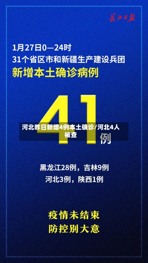 河北昨日新增4例本土确诊/河北4人被查-第1张图片