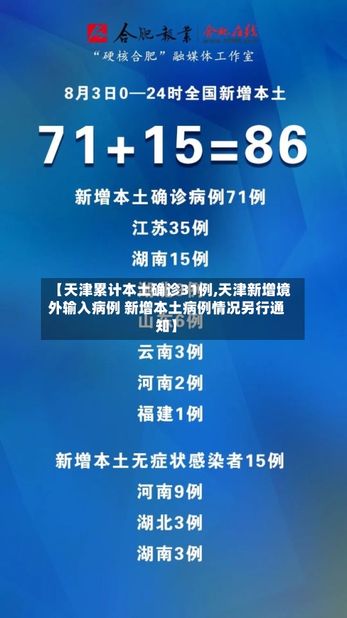 【天津累计本土确诊31例,天津新增境外输入病例 新增本土病例情况另行通知】-第1张图片
