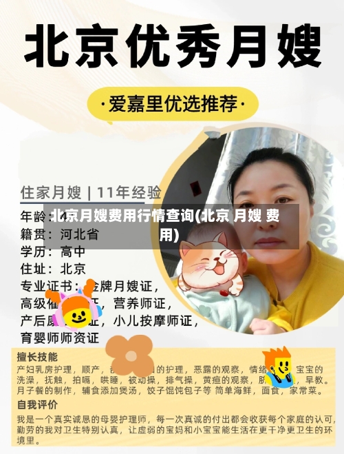 北京月嫂费用行情查询(北京 月嫂 费用)-第1张图片