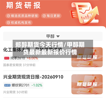 郑醇期货今天行情/甲醇期货最新最新报价行情-第1张图片