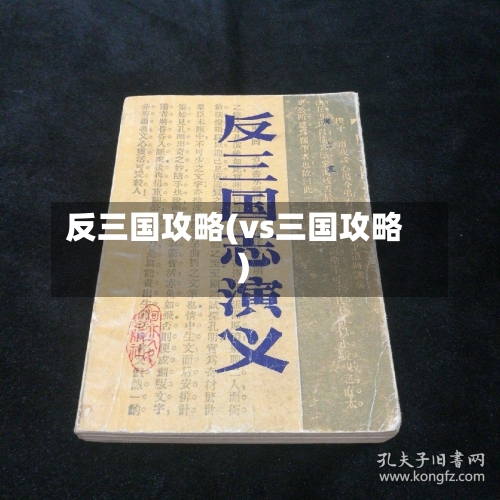 反三国攻略(vs三国攻略)-第1张图片