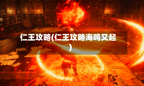 仁王攻略(仁王攻略海鸣又起)