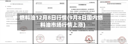 燃料油12月8日行情(9月8日国内燃料油市场行情上涨)-第1张图片