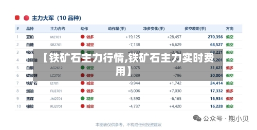 【铁矿石主力行情,铁矿石主力实时费用】-第1张图片