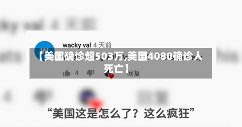 【美国确诊超503万,美国4080确诊人死亡】-第3张图片