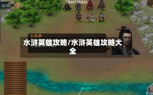 水浒英雄攻略/水浒英雄攻略大全-第1张图片
