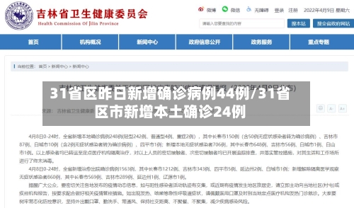 31省区昨日新增确诊病例44例/31省区市新增本土确诊24例-第1张图片