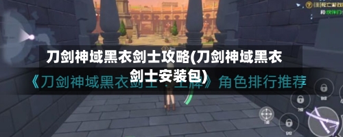 刀剑神域黑衣剑士攻略(刀剑神域黑衣剑士安装包)-第1张图片