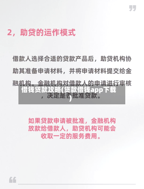 借钱贷款攻略(贷款借钱app下载)-第1张图片