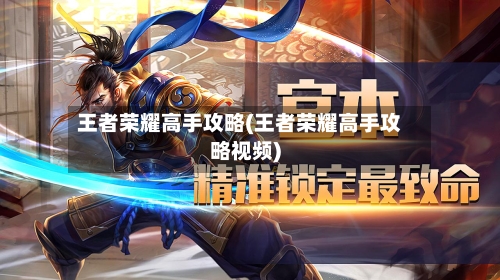 王者荣耀高手攻略(王者荣耀高手攻略视频)