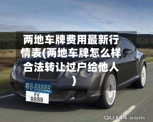 两地车牌费用最新行情表(两地车牌怎么样合法转让过户给他人)