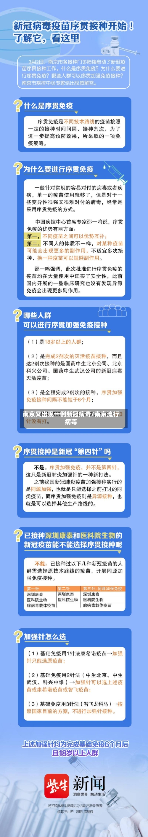 南京又出现一例新冠病毒/南京流行病毒