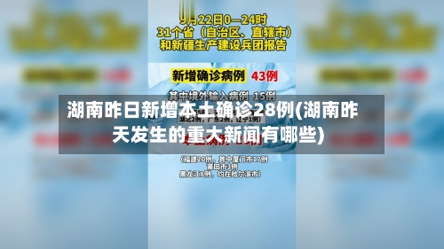 湖南昨日新增本土确诊28例(湖南昨天发生的重大新闻有哪些)-第2张图片
