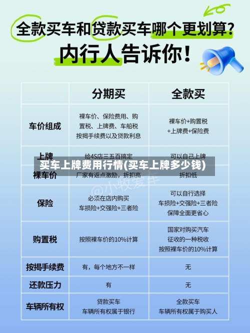 买车上牌费用行情(买车上牌多少钱)-第3张图片