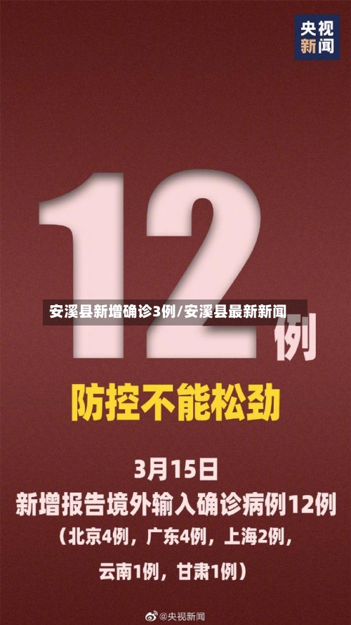 安溪县新增确诊3例/安溪县最新新闻