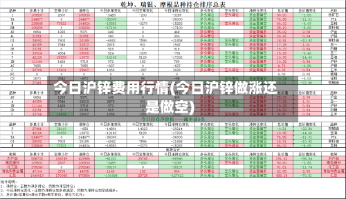 今日沪锌费用行情(今日沪锌做涨还是做空)-第2张图片