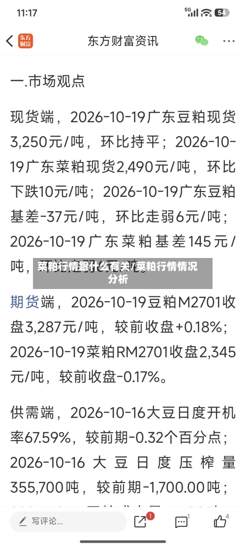 菜粕行情跟什么有关/菜粕行情情况分析-第2张图片