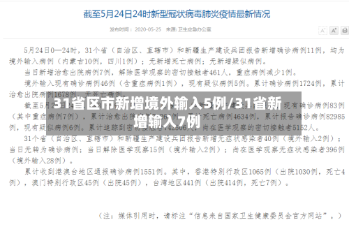 31省区市新增境外输入5例/31省新增输入7例-第3张图片