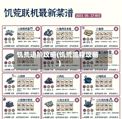 饥荒进阶攻略(饥荒流程攻略)