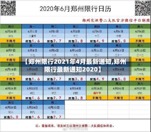 【郑州限行2021年4月最新通知,郑州限行最新通知2020】