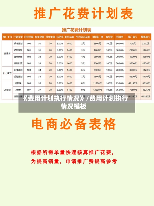 《费用计划执行情况》/费用计划执行情况模板-第2张图片